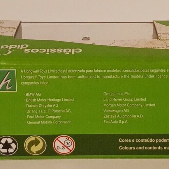 Hongwell Cararama Volkswagon Beetle Cabriolet VW Diecast Dida 1:72 Yellow - Picture 12 of 13